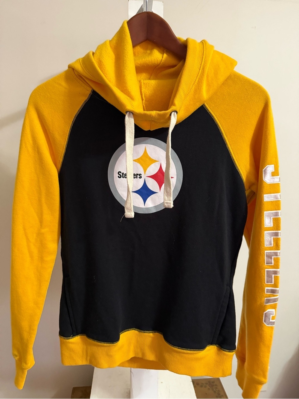 NFL Team Apparel Pittsburgh Steelers Cowl Neck Sweatshirt